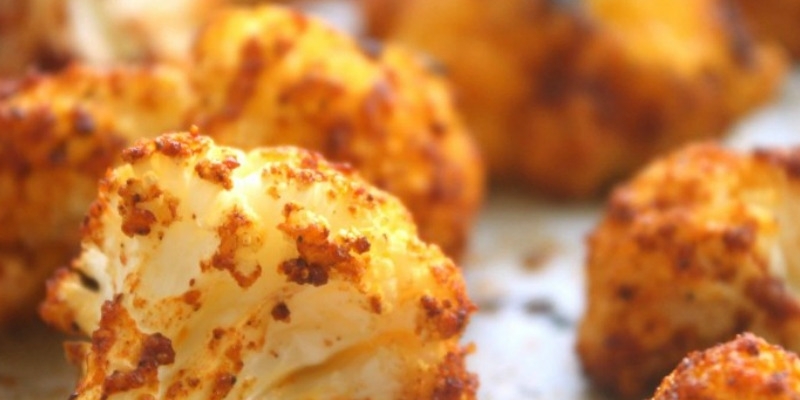 Curry Roasted Cauliflower at foodious.com