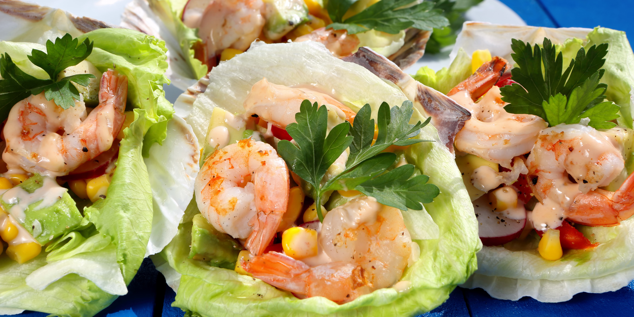Shrimp Salad in Lettuce Cups at foodious.com