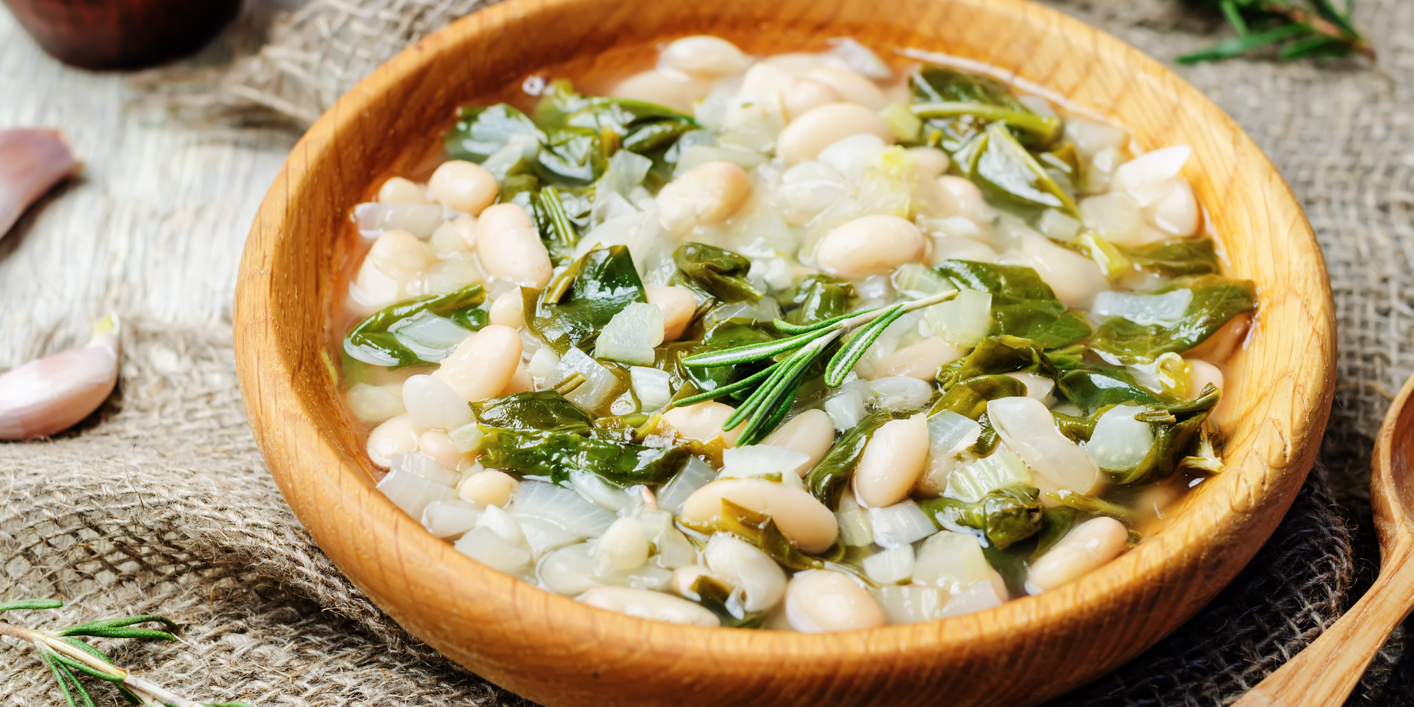 White Bean, Spinach Soup at foodious.com