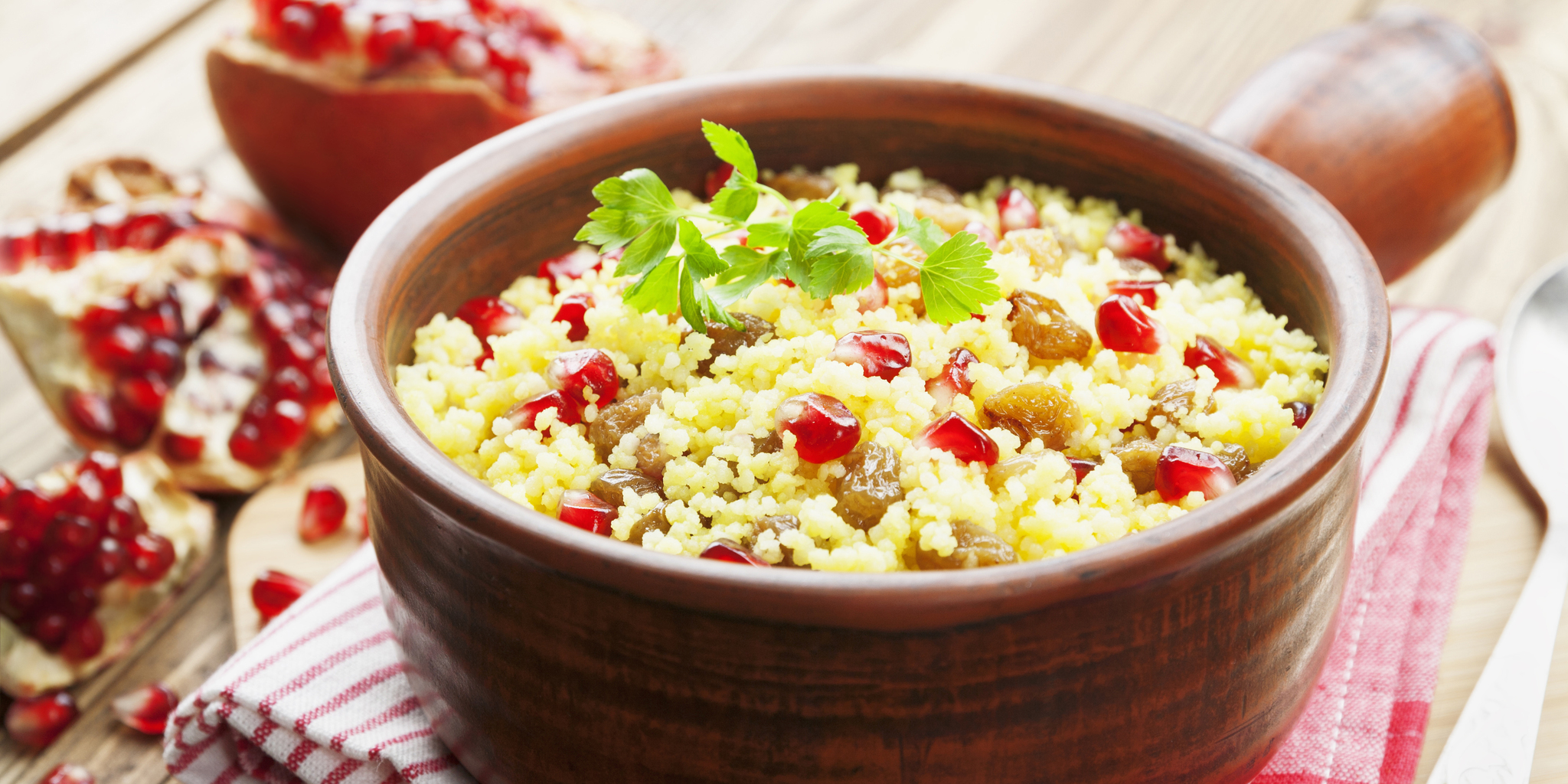 Raisin Pomegranate Couscous at foodious.com
