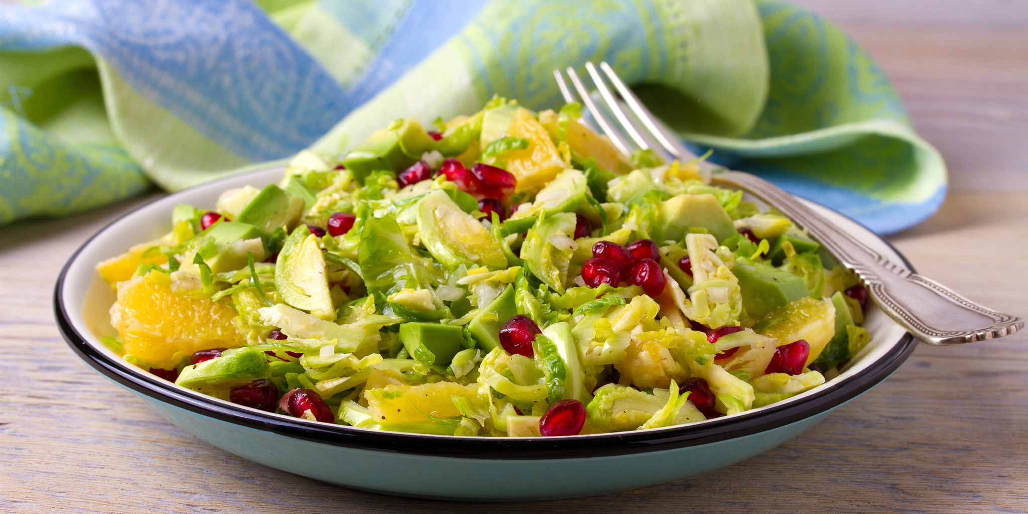 Brussels Sprout Citrus Slaw at foodious.com