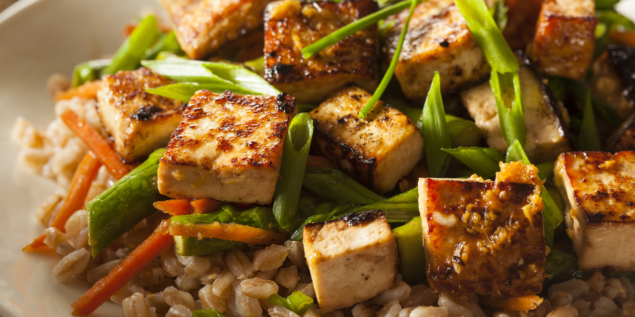 Honey Ginger Tofu and Stir Fry at foodious.com