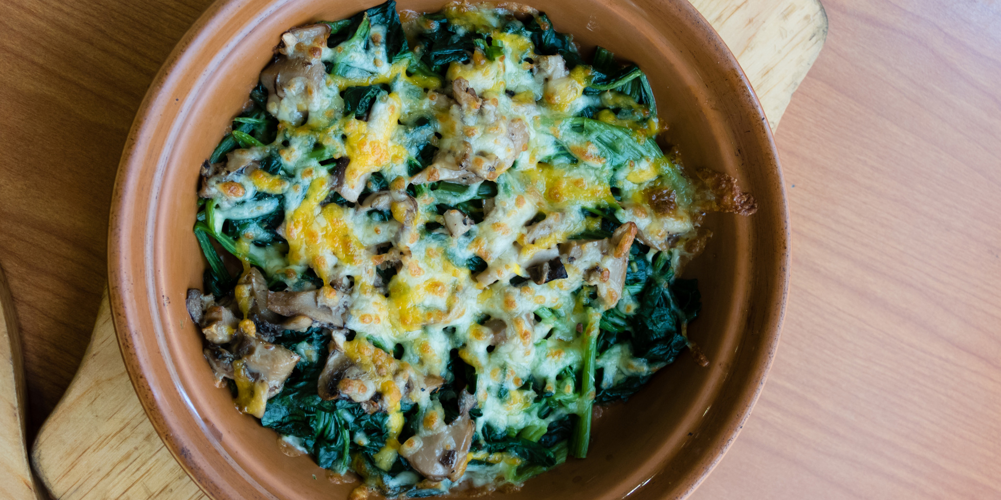 Mushroom Spinach Pasta Bake at foodious.com