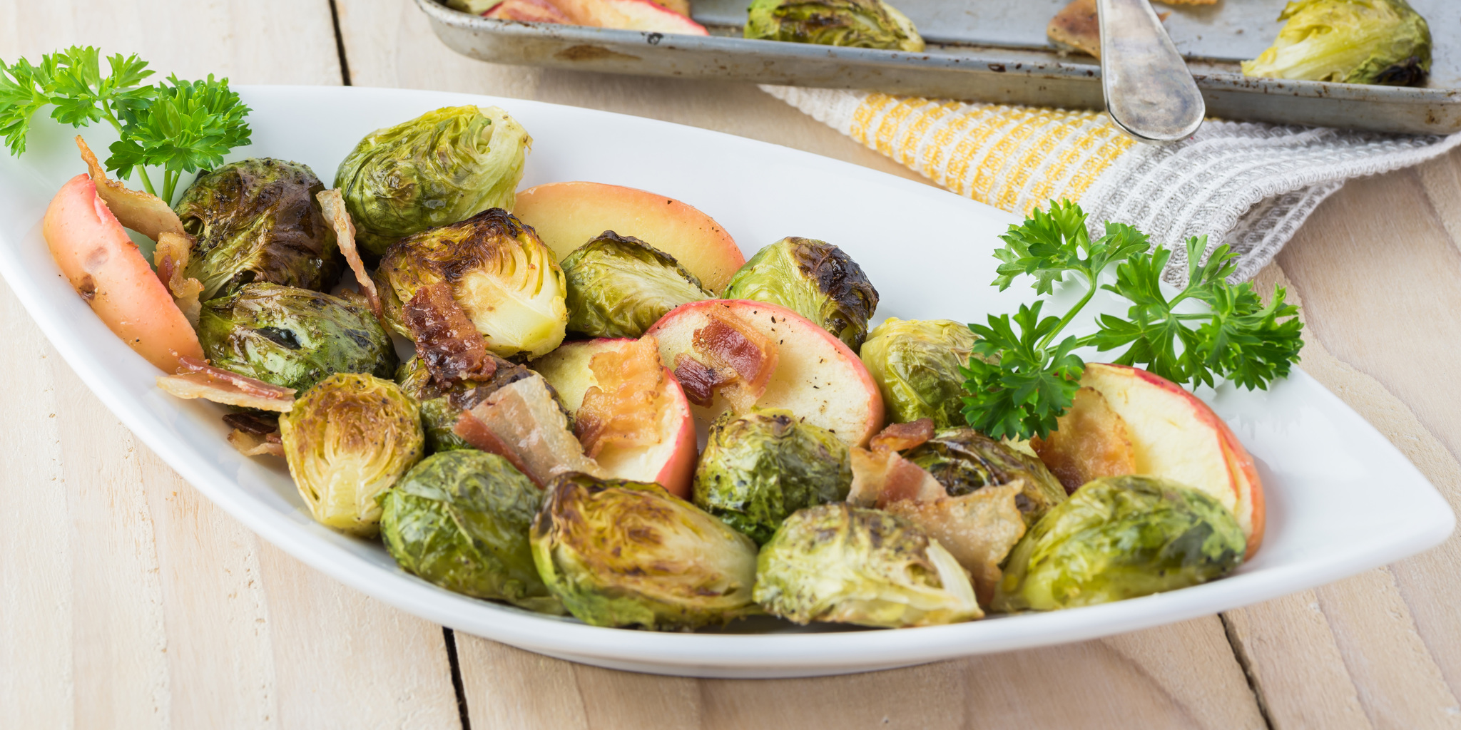 Apple Bacon Brussels Sprouts at foodious.com