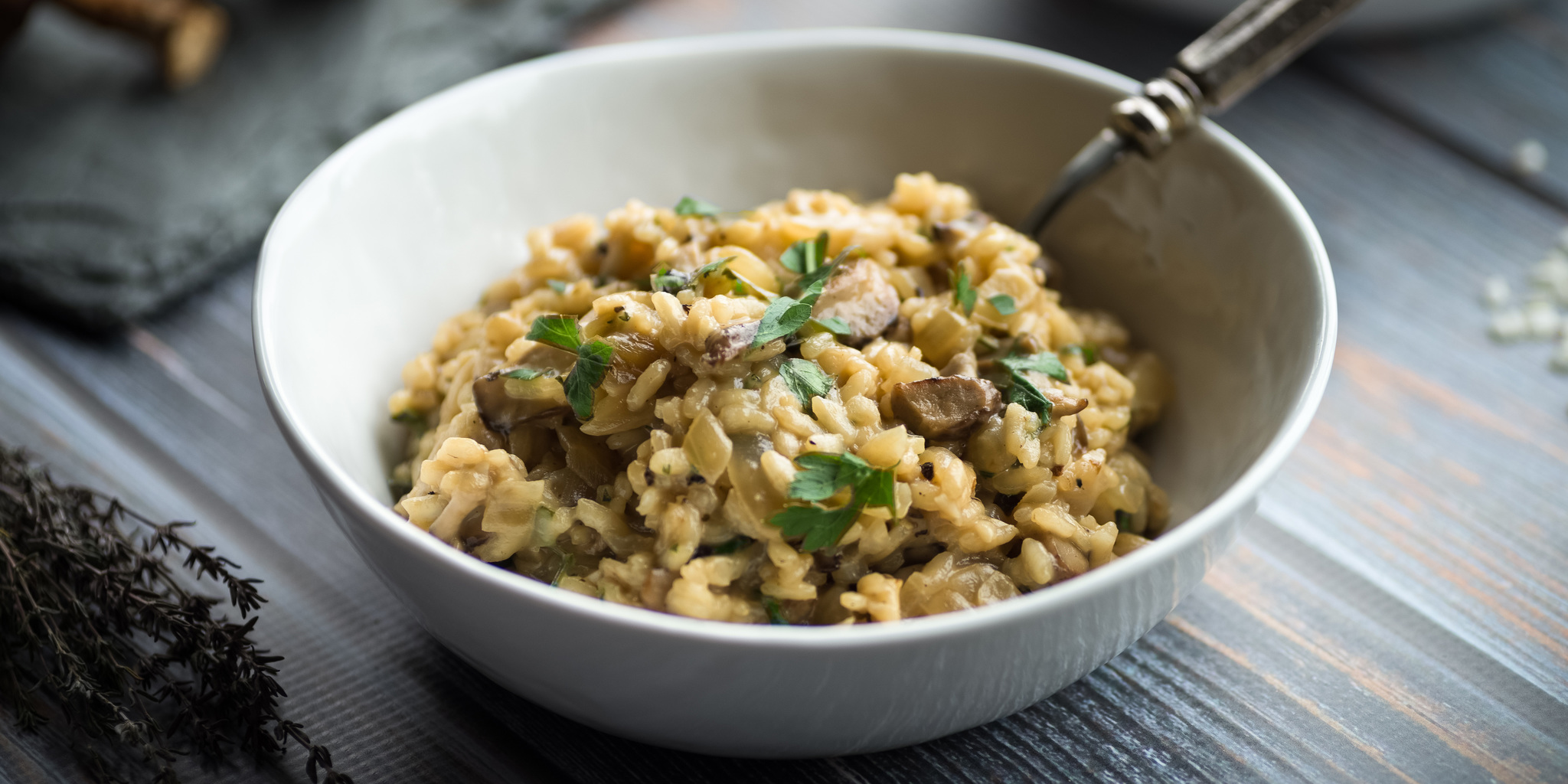 Mushroom Risotto at foodious.com