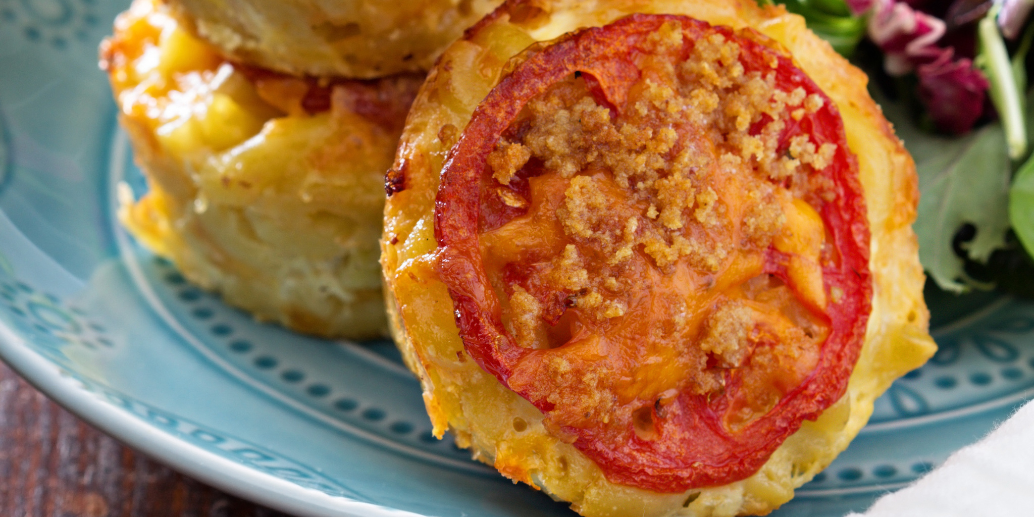 Muffin Tin Tomato Macaroni and Cheese at foodious.com