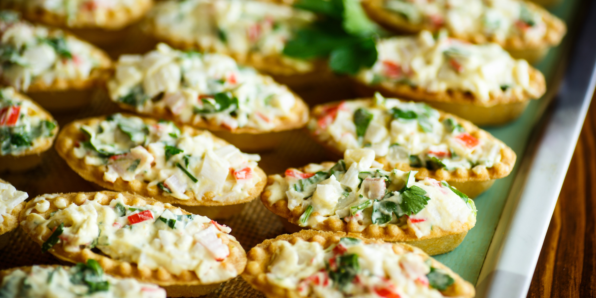 Crab Stuffed Tartlets at foodious.com