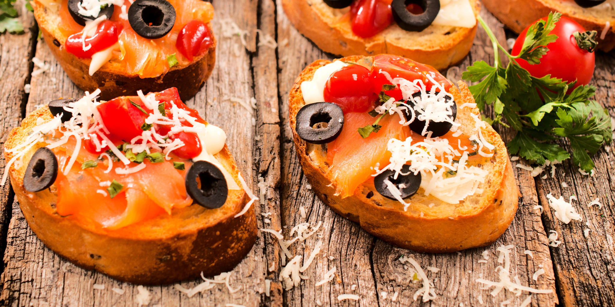 Smoked Salmon Bruschetta at foodious.com