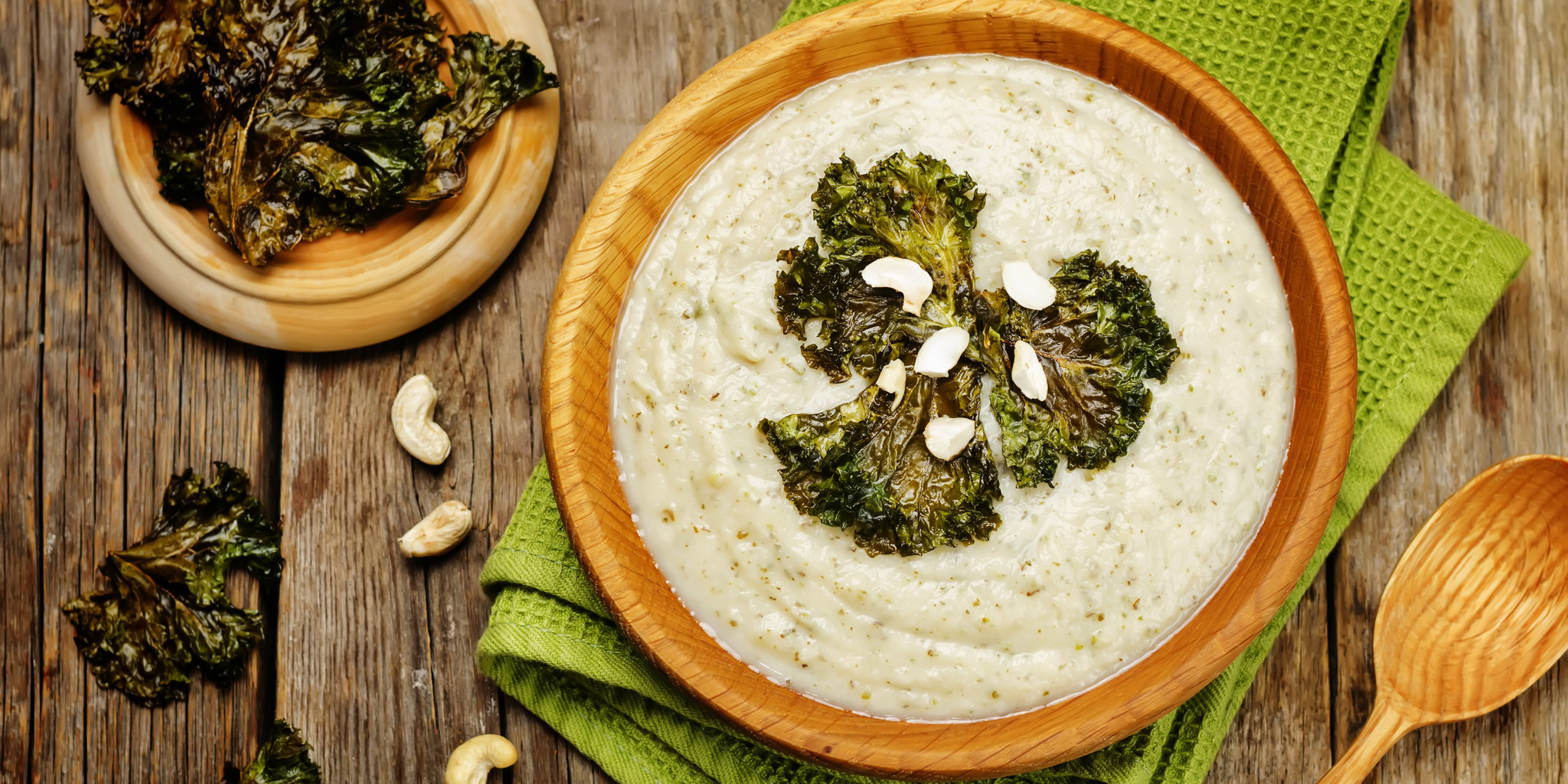 Cauliflower Kale Soup at foodious.com