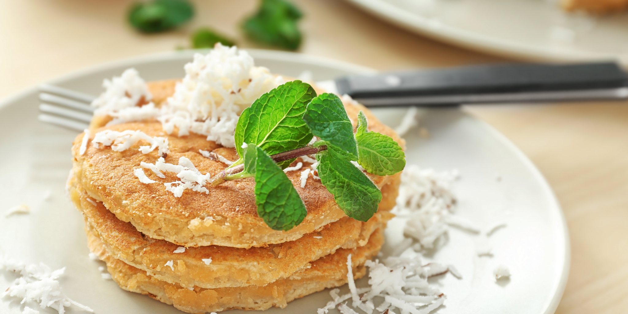 Coconut Pancakes at foodious.com