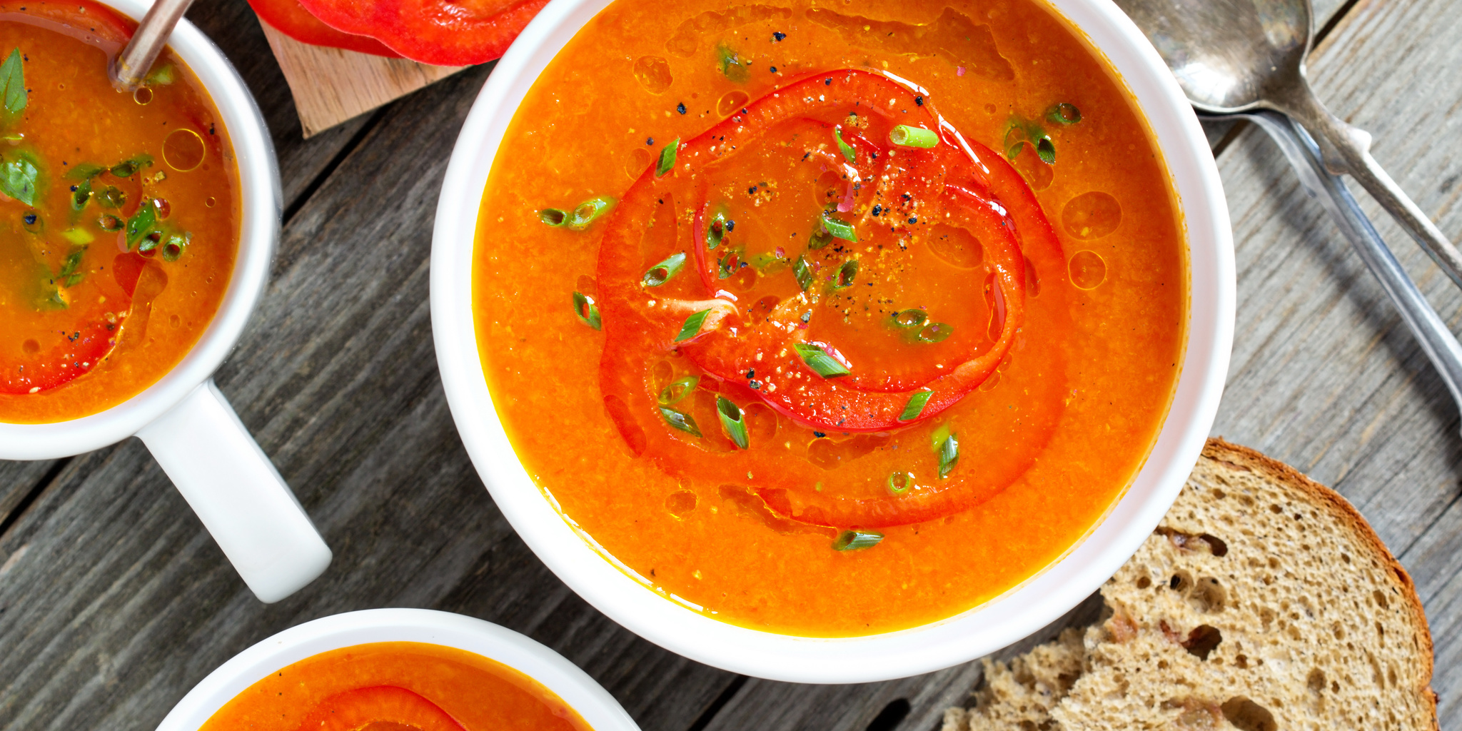 Carrot Bell Pepper Soup at foodious.com