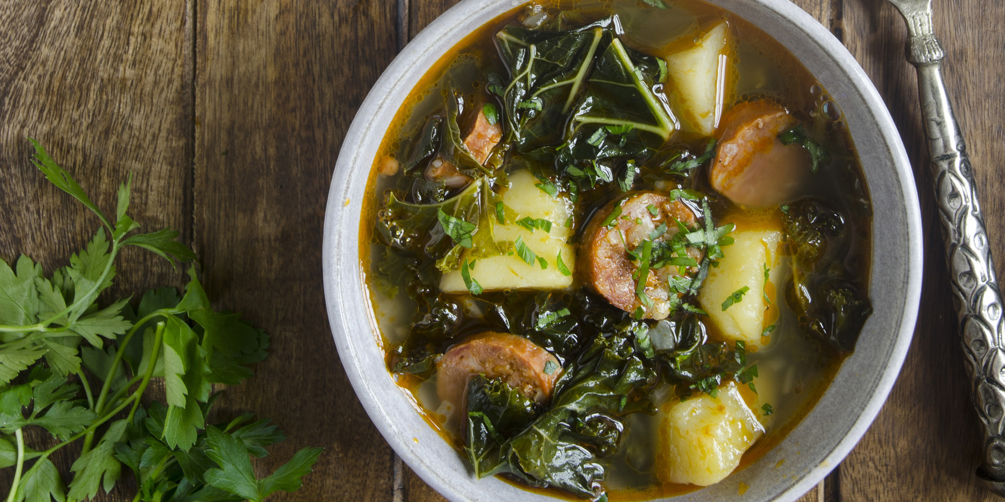 Kale and Chorizo Soup at foodious.com