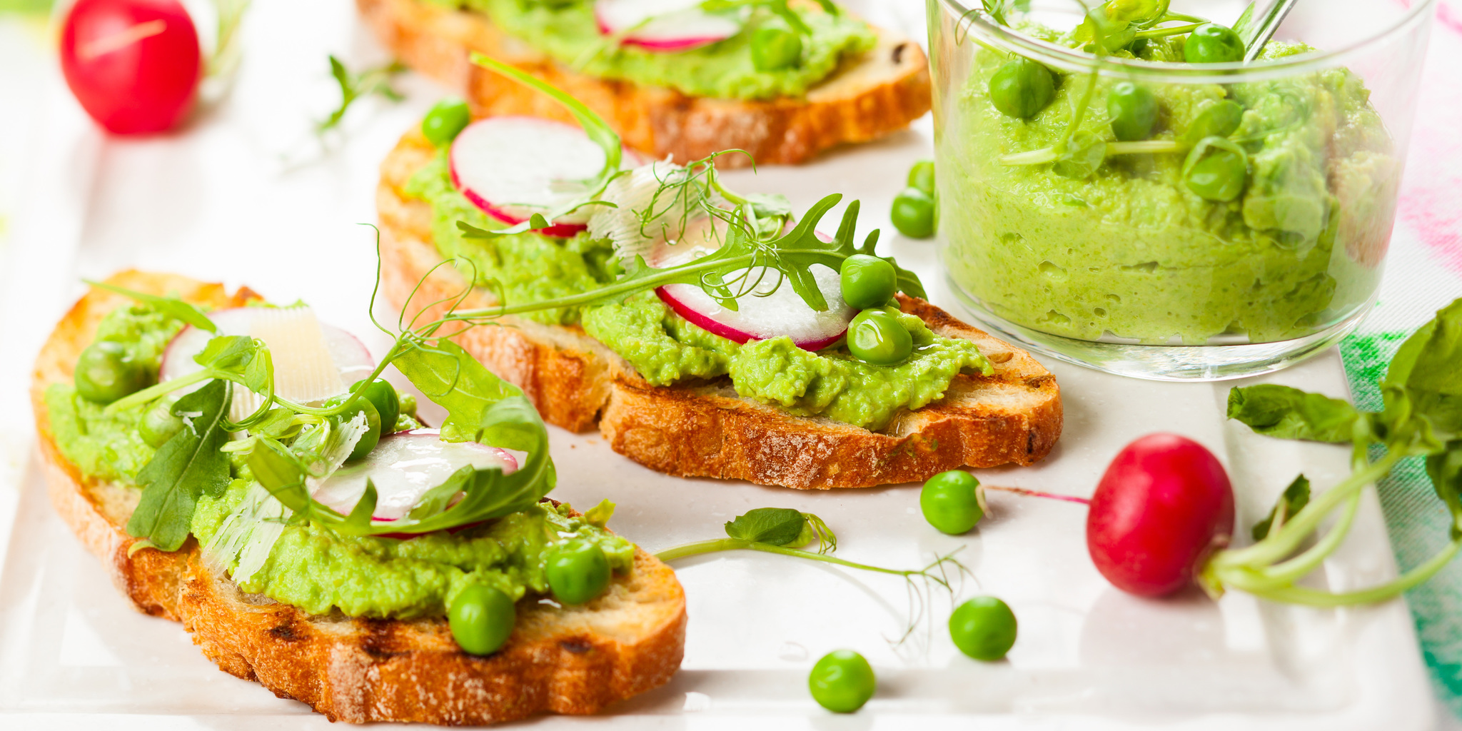 Vegetable Crostini With Fresh Spring Vegetables at foodious.com