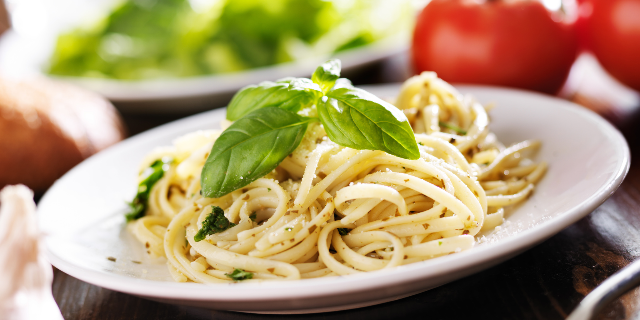 Garlic Butter Spaghetti with Herbs at foodious.com