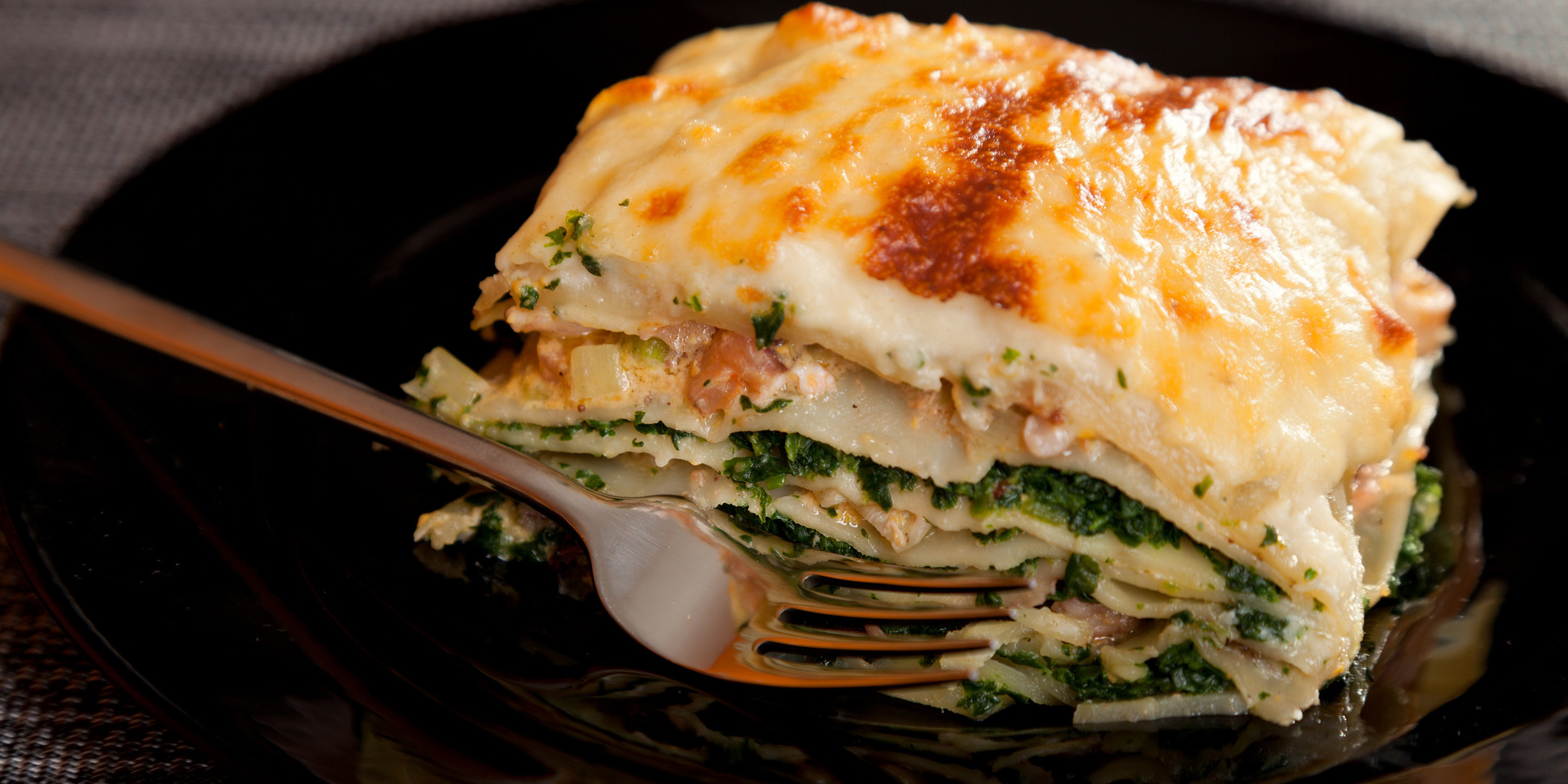 Salmon Spinach Lasagna at foodious.com
