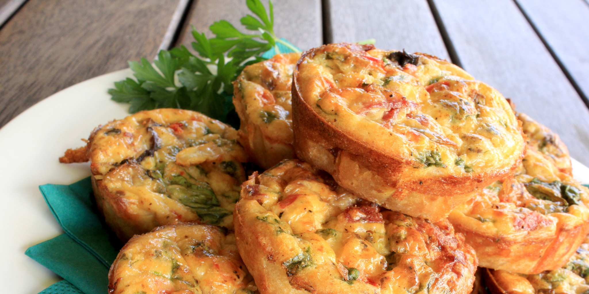 Vegetable Quiche Muffins at foodious.com