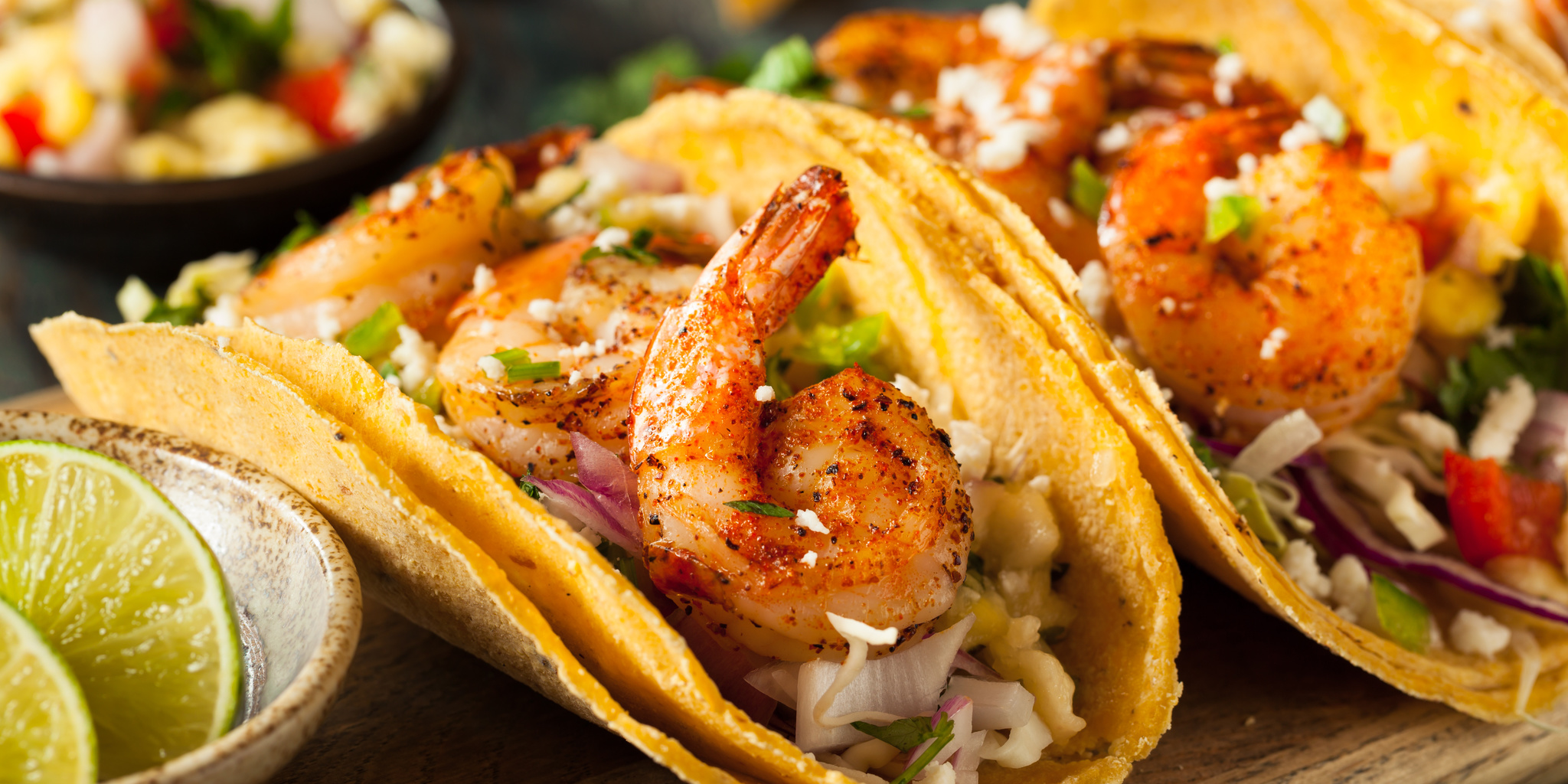 Spicy Shrimp Tacos at foodious.com