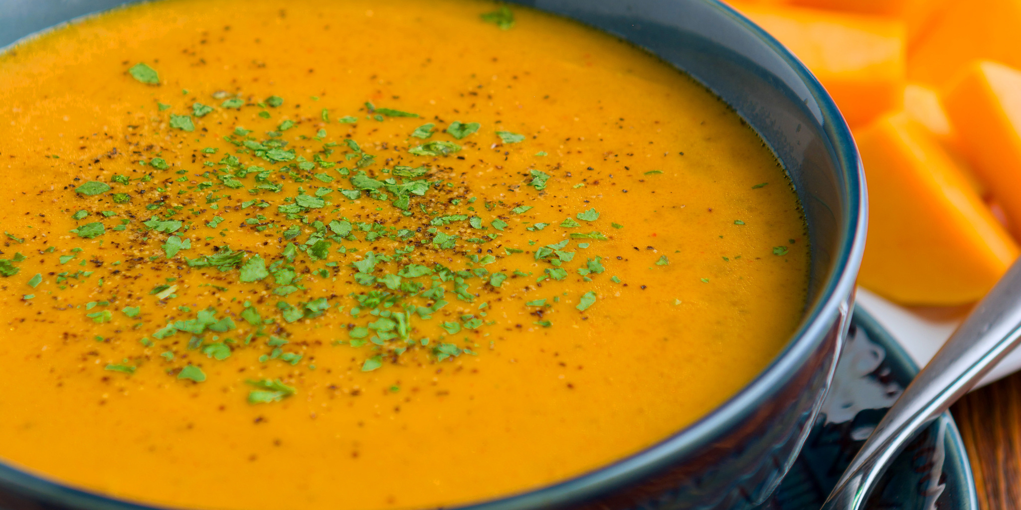 Coconut Curry-Butternut Squash Soup at foodious.com