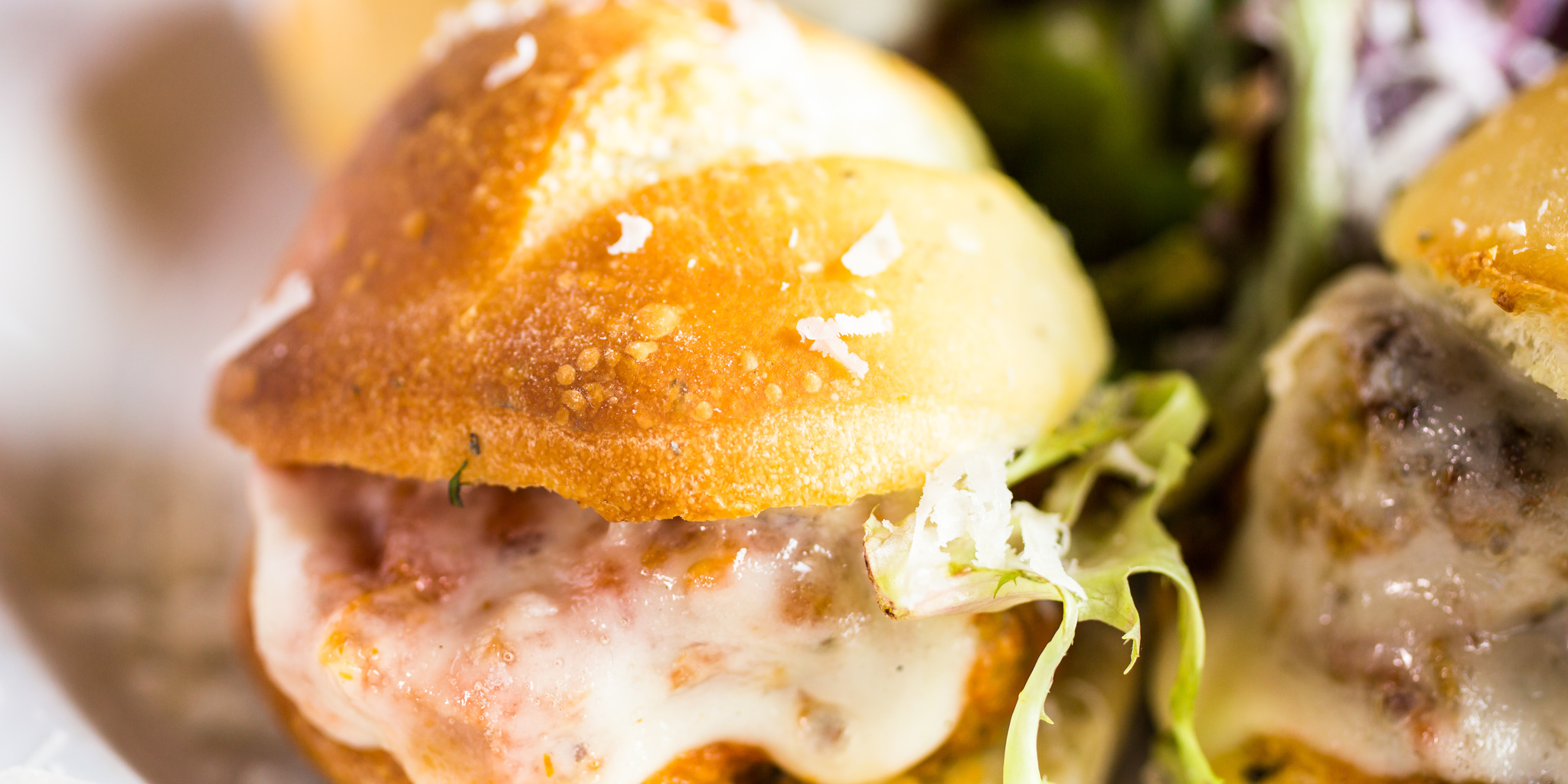 Meatball Parmesan Sliders at foodious.com