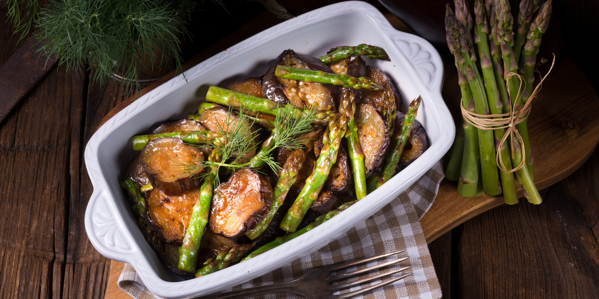 Baked Eggplant with Asparagus at foodious.com