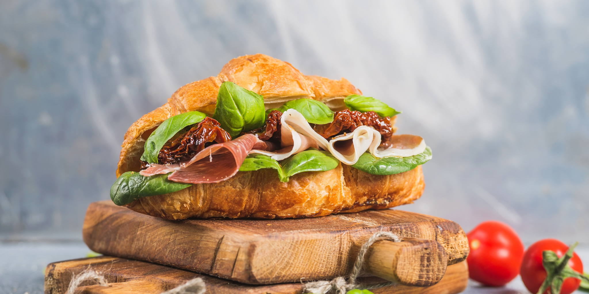Prosciutto, Sundried Tomato, Arugula Croissant at foodious.com