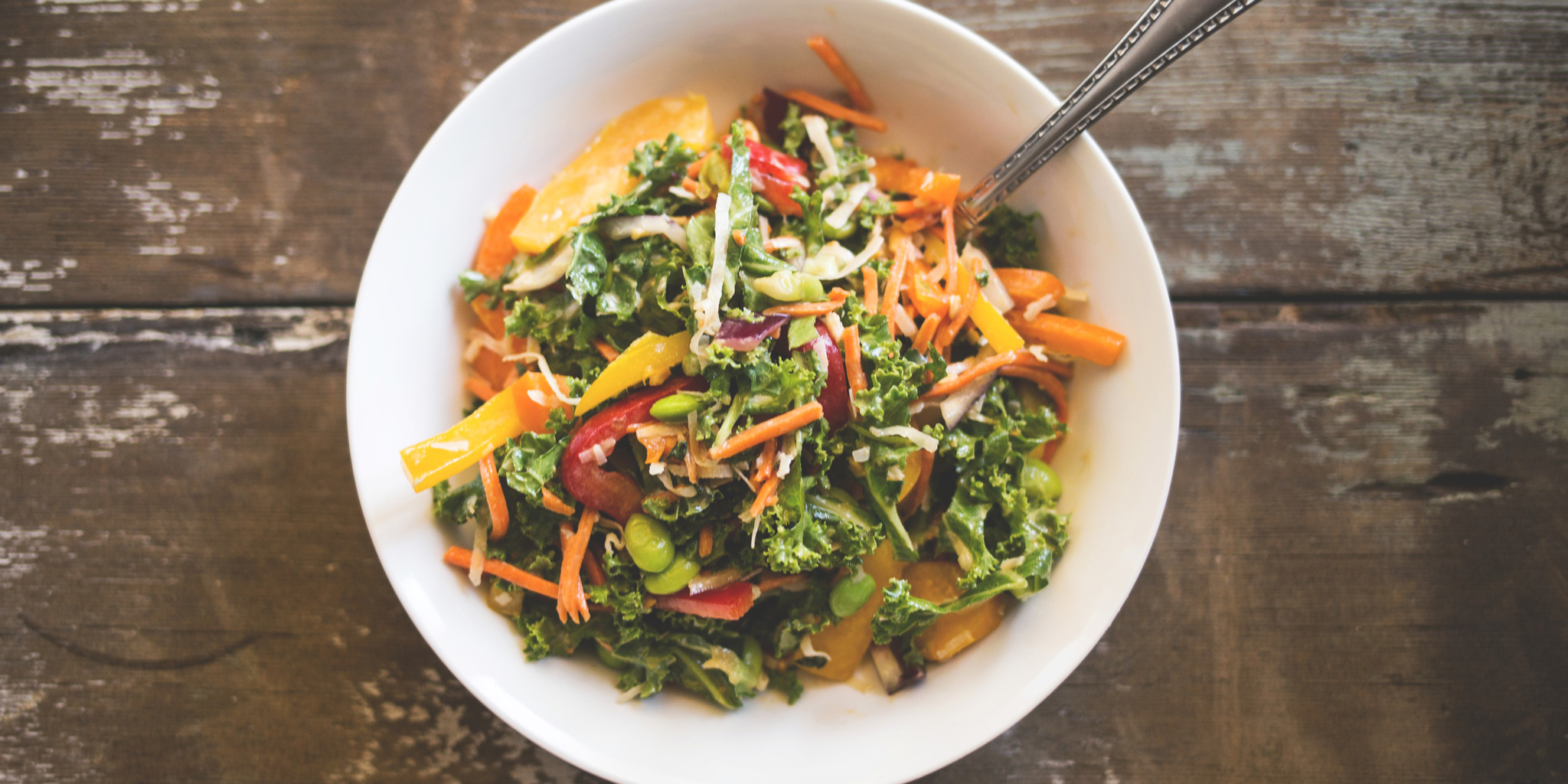 Kale Thai Peanut Salad at foodious.com