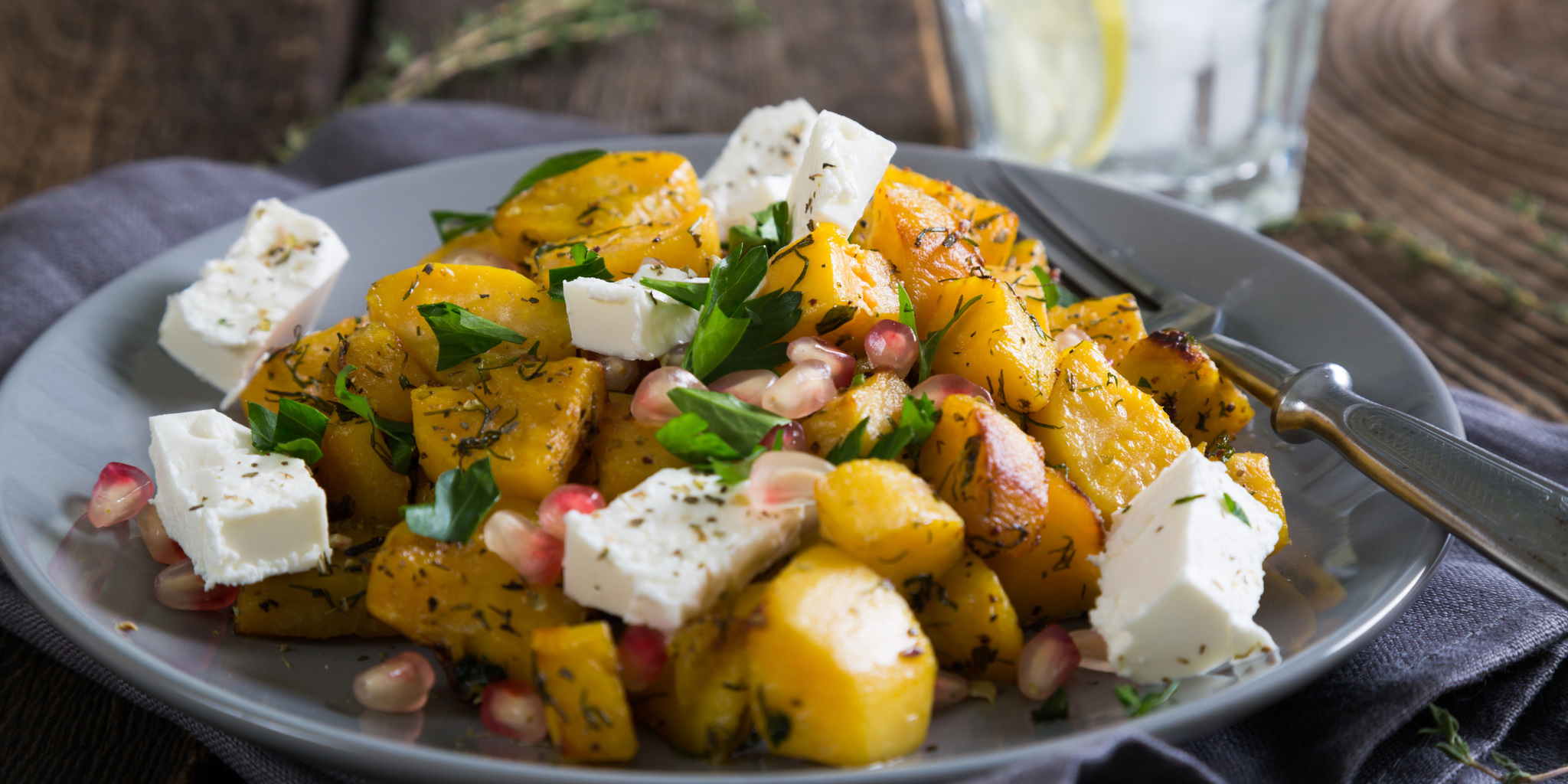 Pomegranate, Sweet Potato Salad at foodious.com