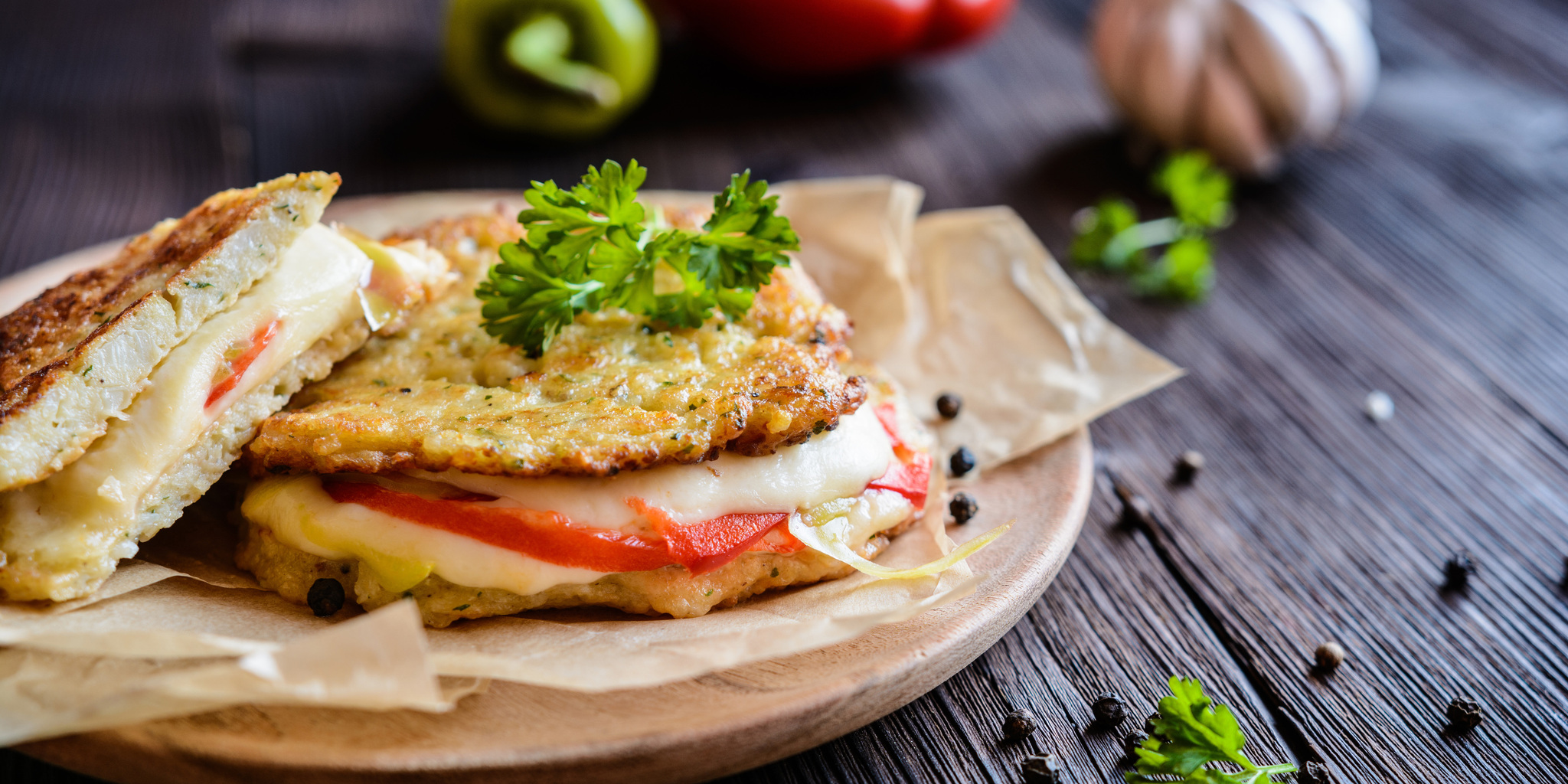 Cauliflower Grilled Cheese at foodious.com