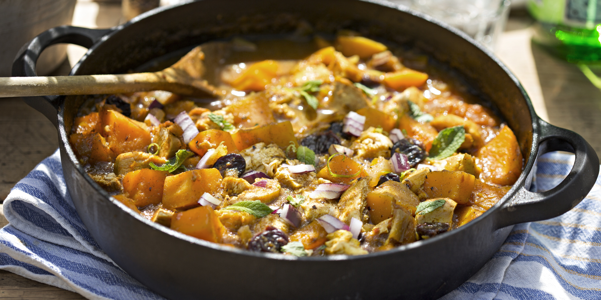 Chicken with Butternut Squash and Cherries at foodious.com