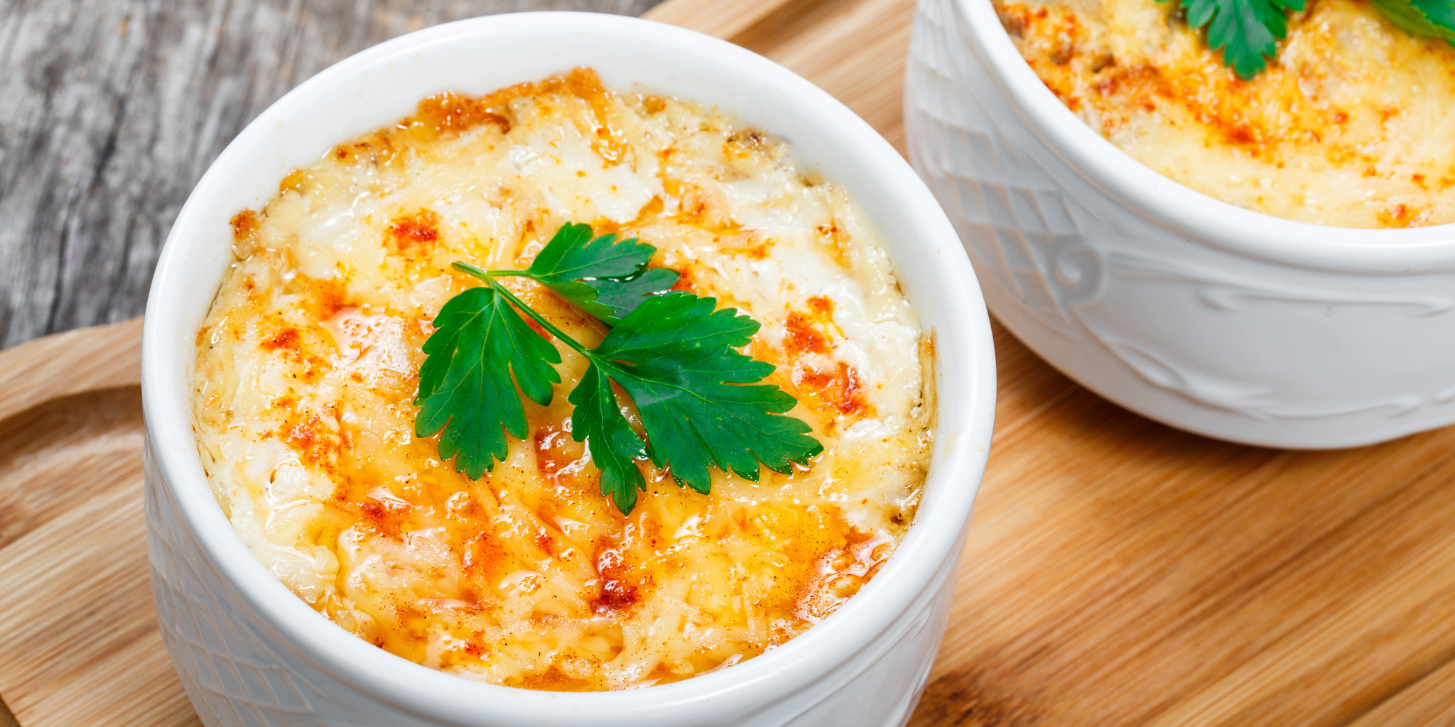 Creamy Cheesy Chicken Mushroom Bowl at foodious.com