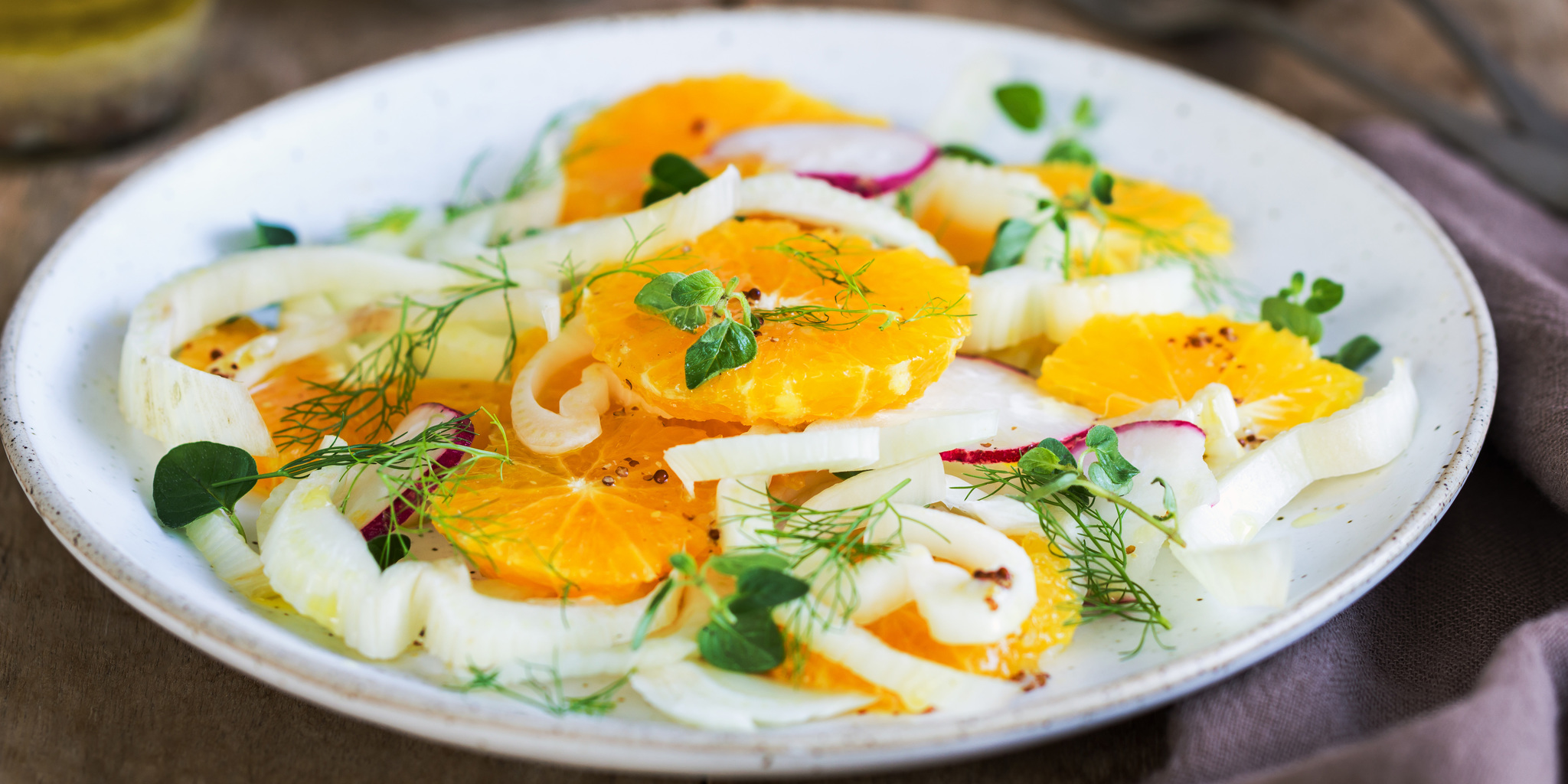 Orange with Fennel and Radish Salad at foodious.com