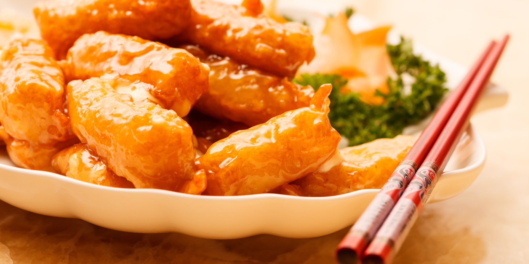 Sweet and Sour Crispy Chicken Strips at foodious.com