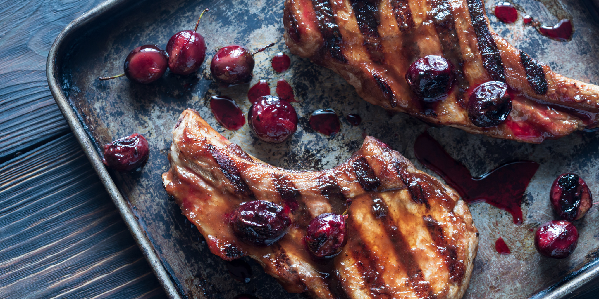 Grilled Pork Ribs with Plum Sauce at foodious.com