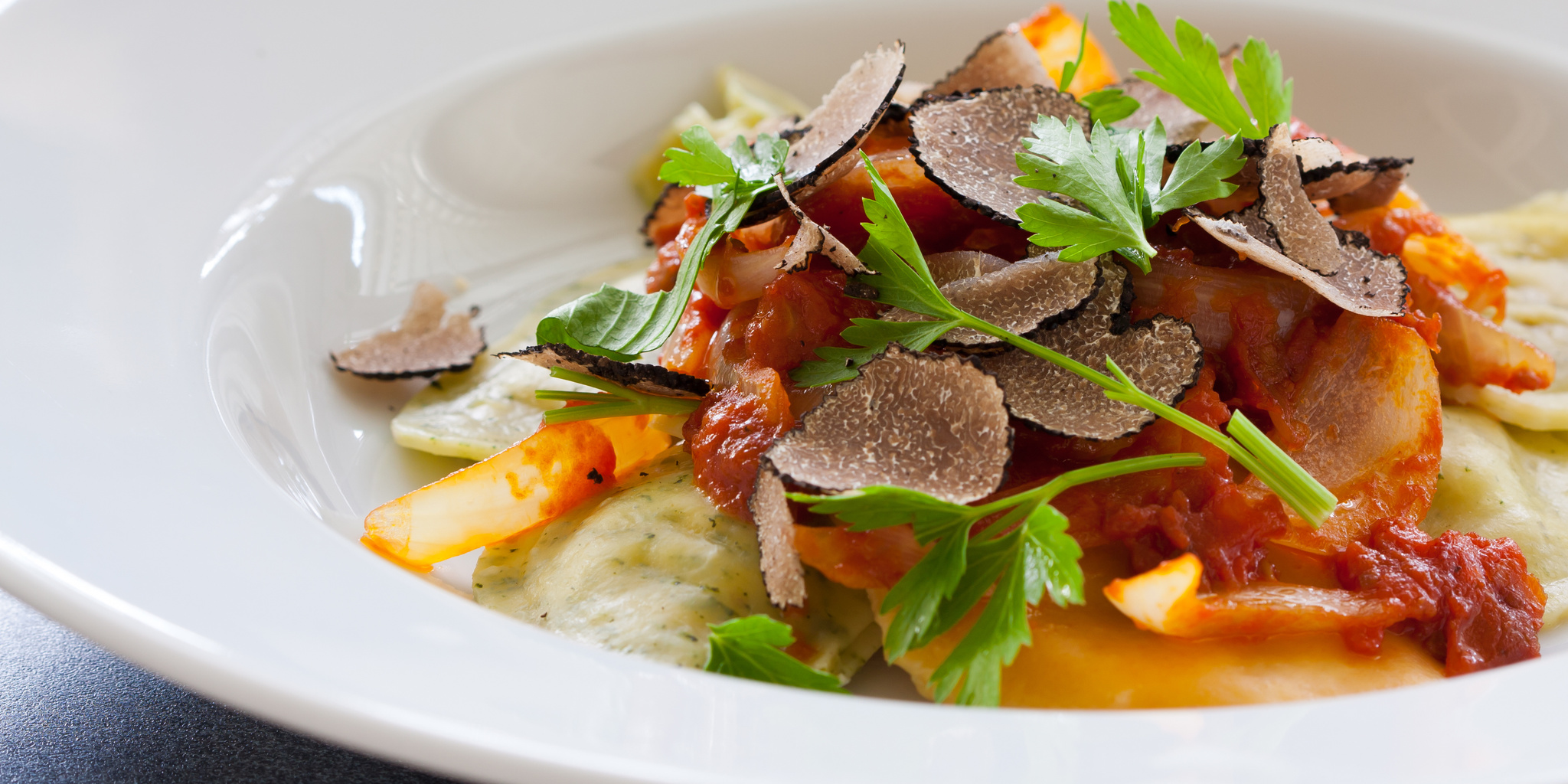 Black Truffle Ravioli at foodious.com