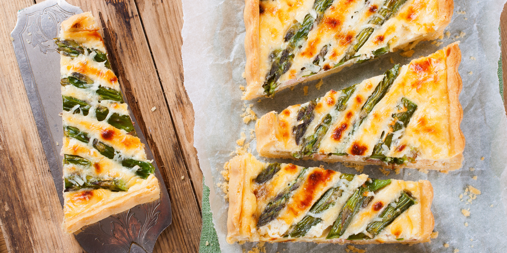 Asparagus and Bacon Quiche at foodious.com