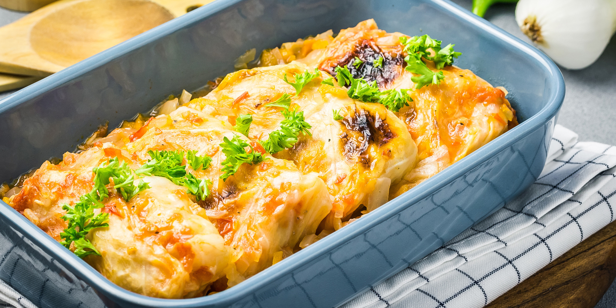 Quinoa and Lentil Stuffed Cabbage Rolls at foodious.com