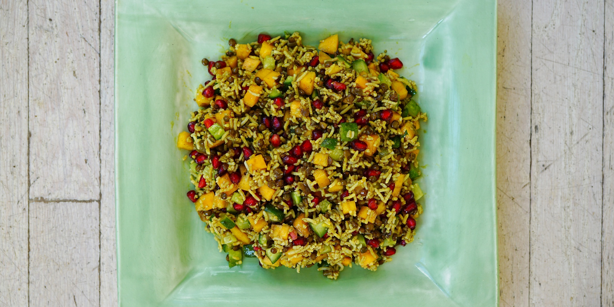 Pomegranate Rice Salad at foodious.com