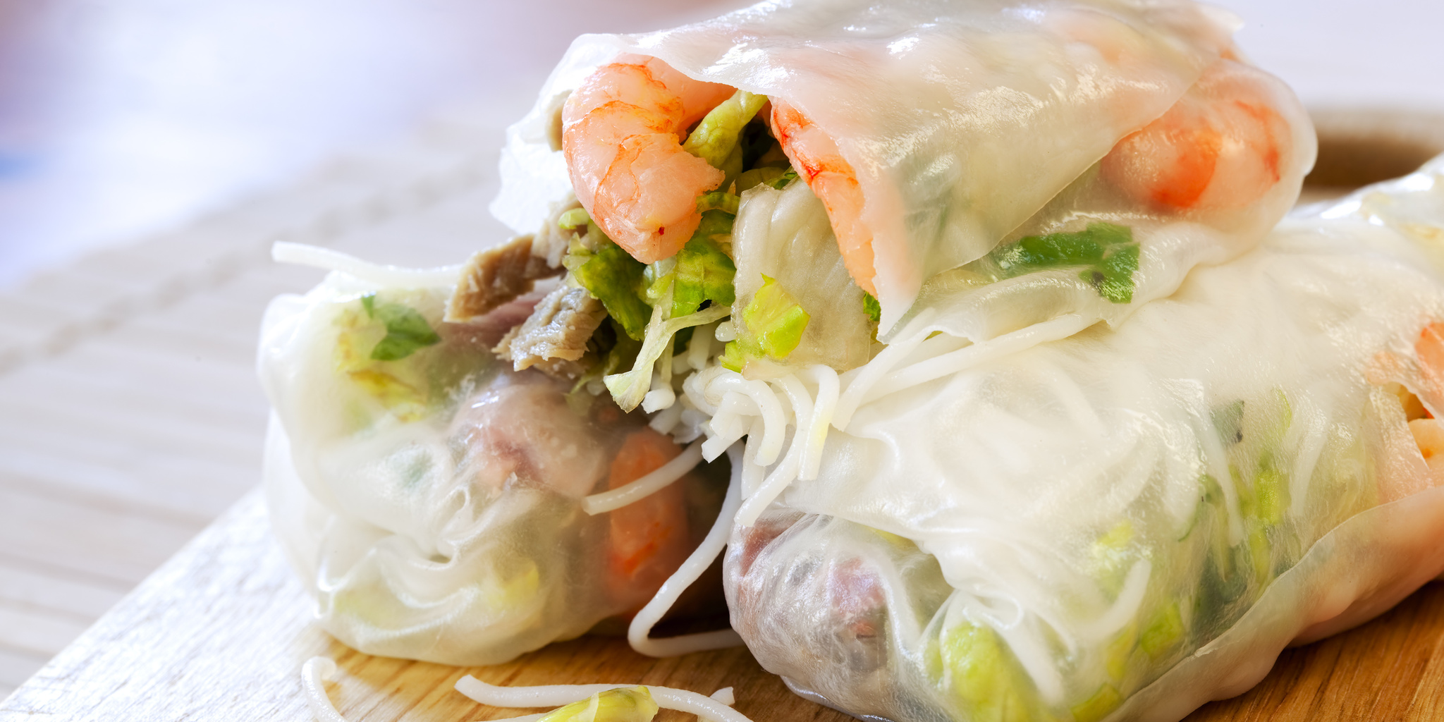 Vietnamese Pork and Shrimp Spring Rolls at foodious.com