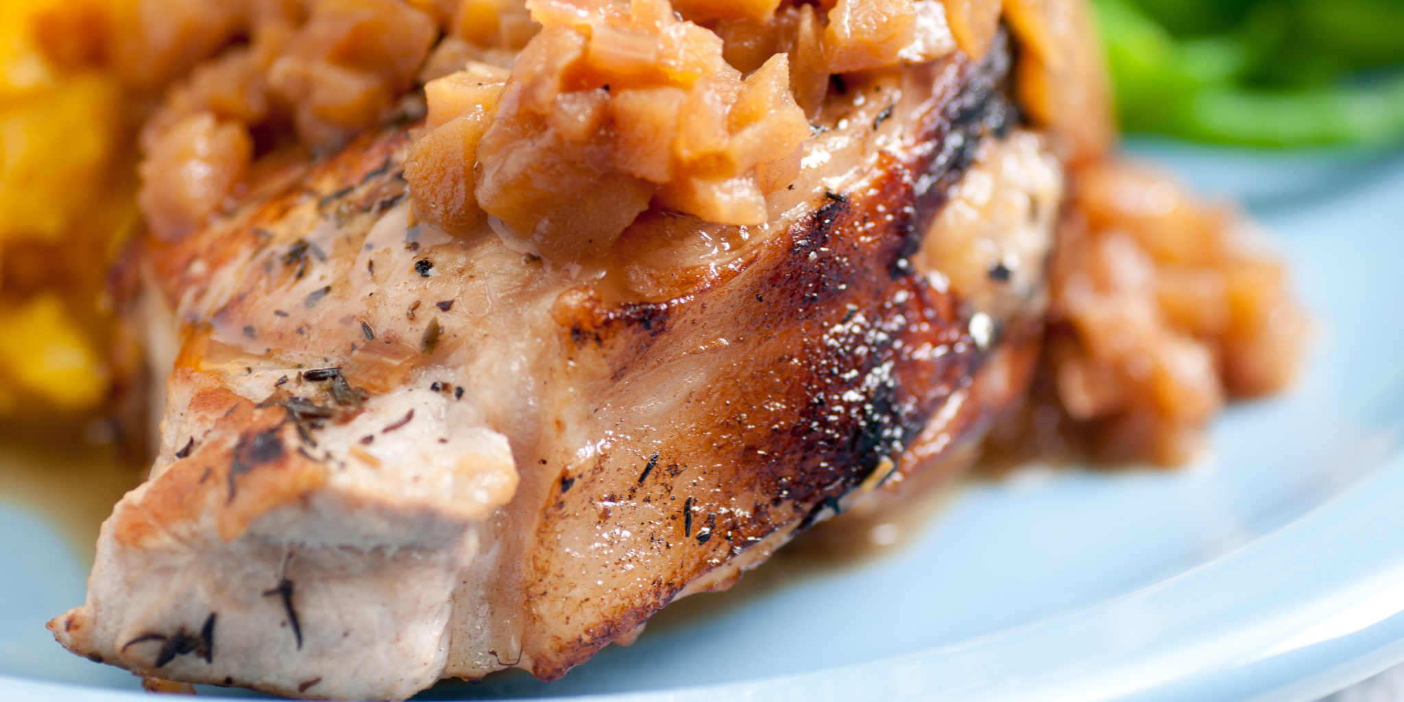 Apple Stuffed Pork Chop at foodious.com
