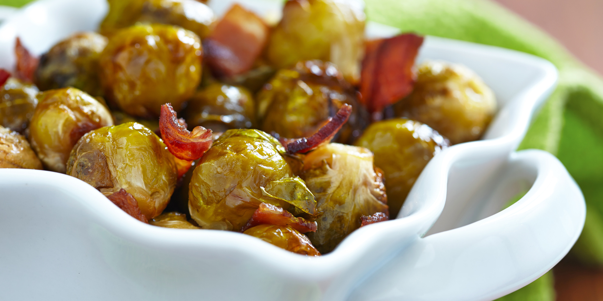 Spicy Bacon Brussels Sprouts at foodious.com