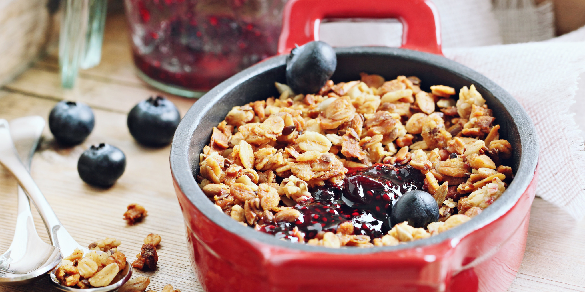 Blueberry Crisp at foodious.com
