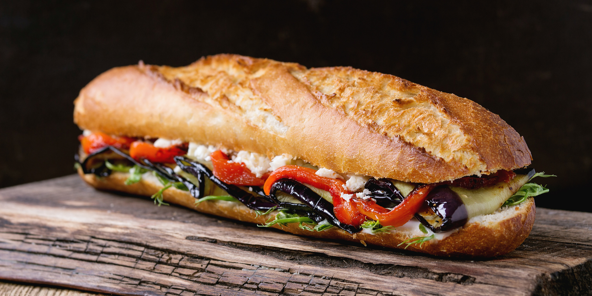 Eggplant Vegetable Sandwich at foodious.com