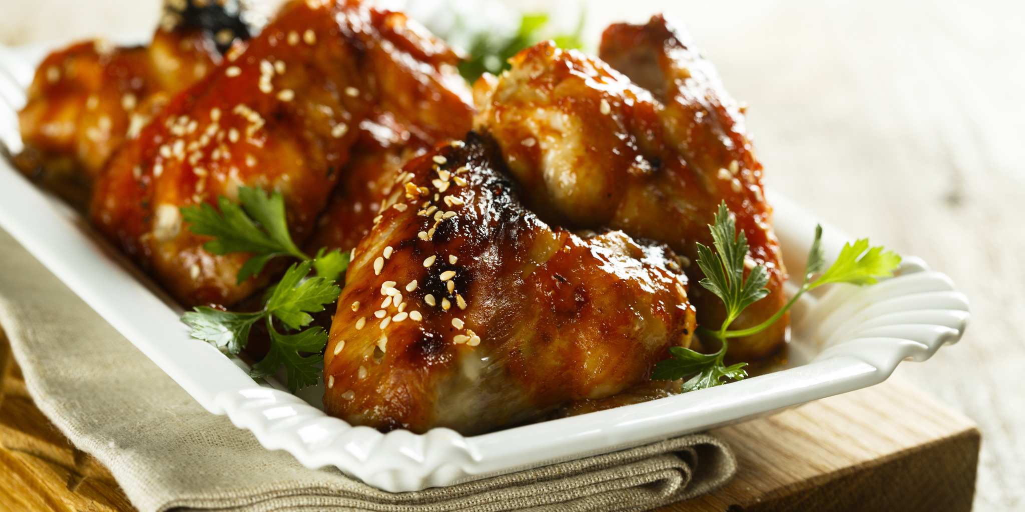 Easy Oven-Baked Sesame Chicken Thighs at foodious.com