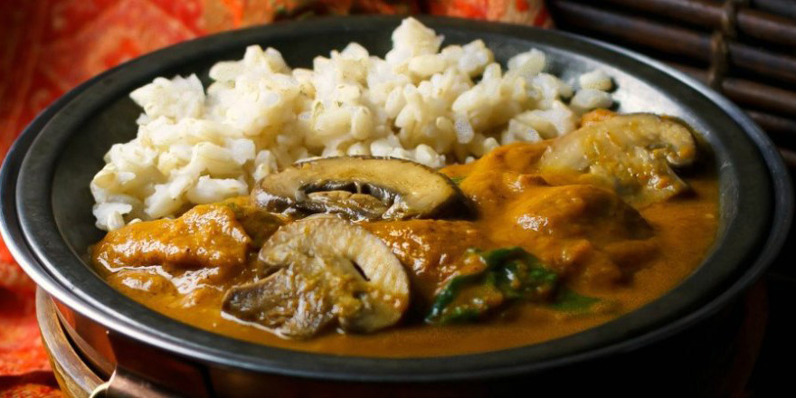 Hot and Hearty Mushroom Curry at foodious.com