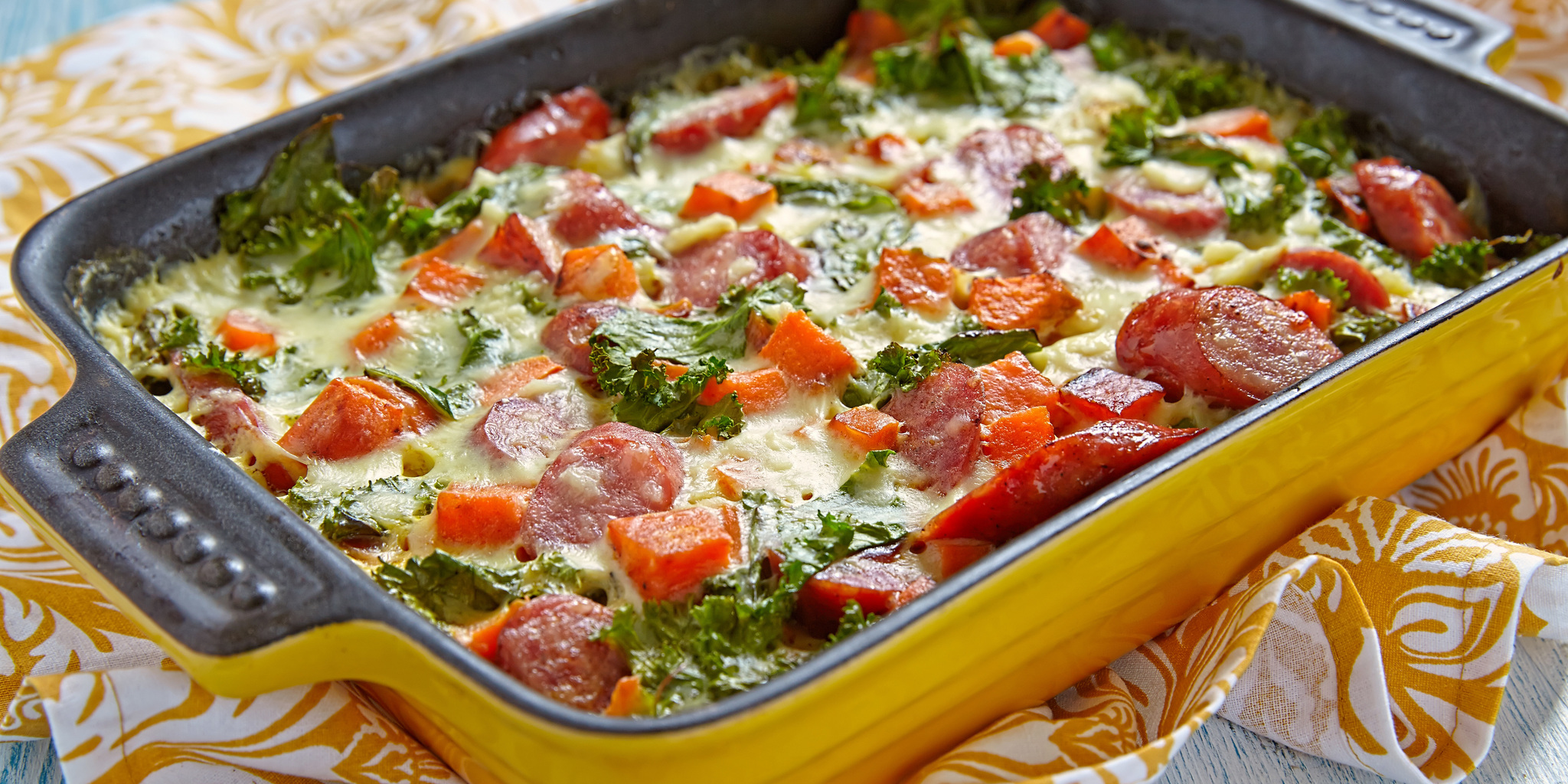 Chorizo Kale Bake at foodious.com