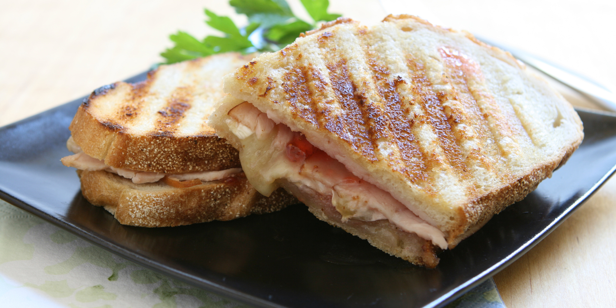 Turkey Sandwich with Brie and Fig Spread at foodious.com
