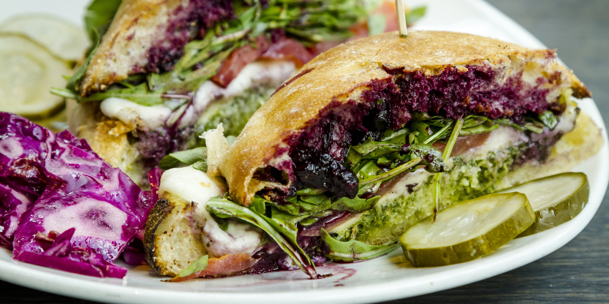 Blueberry and Pesto Sandwich at foodious.com