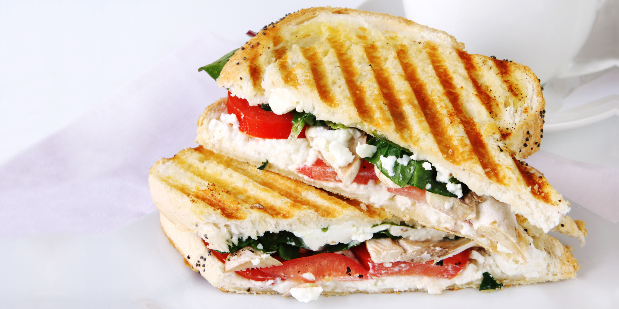Grilled Goat Cheese and Tomato Sandwich at foodious.com