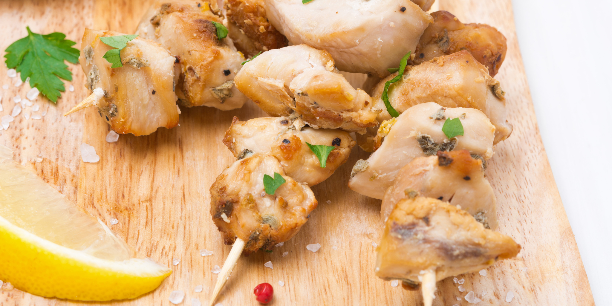 Lemon Chicken Skewers at foodious.com