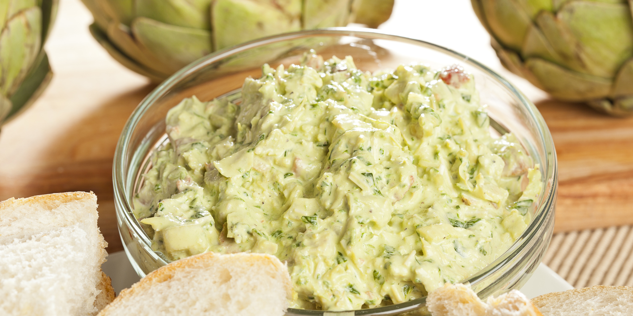 Baked Green Chile Artichoke Dip at foodious.com